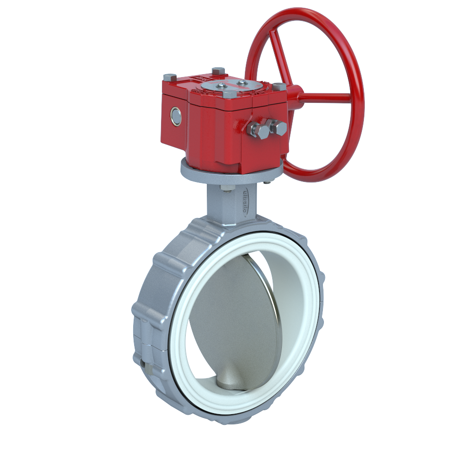 Butterfly Valve Actuated 399 Aluminum Astm B26 Class B 2 Ultraflo